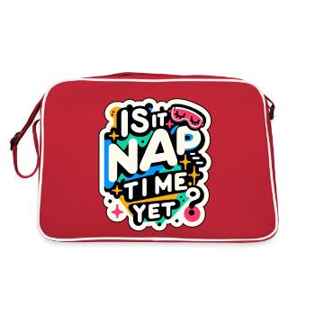 Is It Nap Time Yet 7 - Retro Bag - red/white - Back