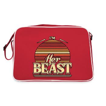 I'm Her Beast 8 - Retro Bag - red/white - Back