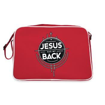 Jésus me soutient 19 - Sac Retro - rouge/blanc - Dos
