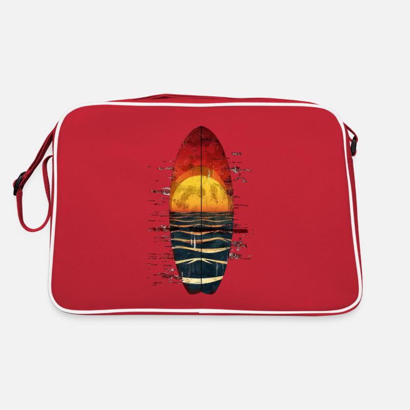 Expérience de surfeur au coucher du soleil Sac Retro