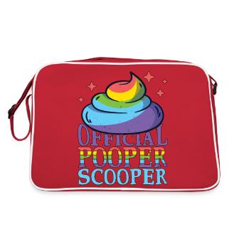 Scooper Officiel Pooper 26 - Sac Retro - rouge/blanc - Dos
