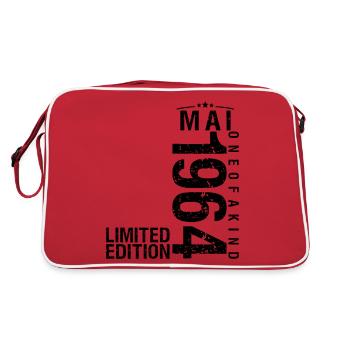 Anniversaire Mai 1964 Mai né en Mai - Sac Retro - rouge/blanc - Dos