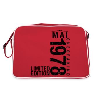 Anniversaire Mai 1978 Mai né en Mai - Sac Retro - rouge/blanc - Dos