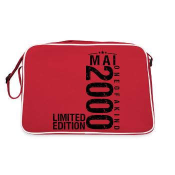 Anniversaire Mai 2000 Mai né en Mai - Sac Retro - rouge/blanc - Dos