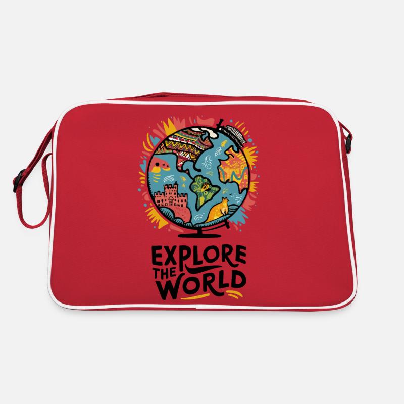 EXPLOREZ LE MONDE Sac Retro