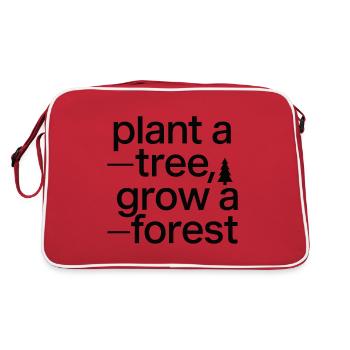 PLANTER UN ARBRE FAIRE POUSSER UNE FORÊT - Sac Retro - rouge/blanc - Dos