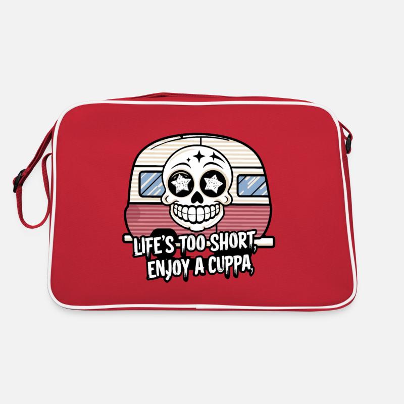 LIFE'S TOO SHORT ENJOY A CUPPA Retro Bag