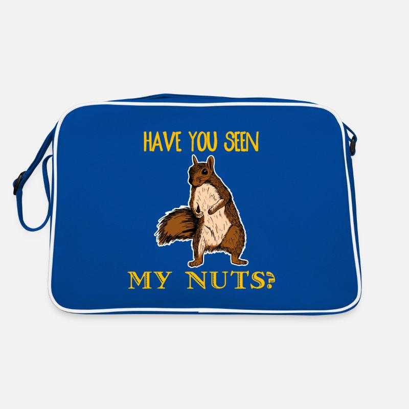 Have You Seen My Nuts Funny Squirrel Chipmunks Pun Retro Bag