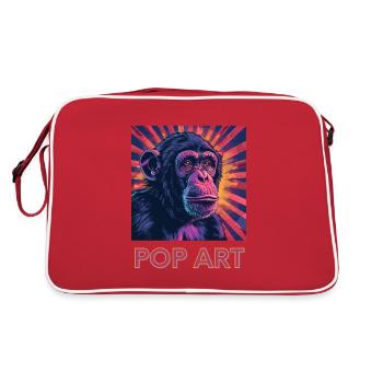 Singe Pop Art - Sac Retro - rouge/blanc - Dos