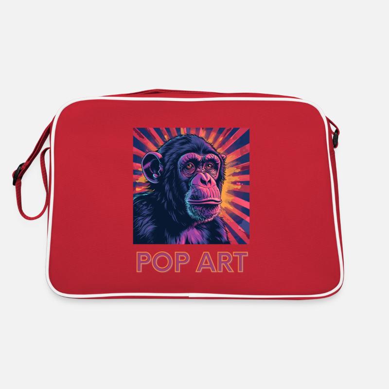 Pop Art Monkey Retro Bag