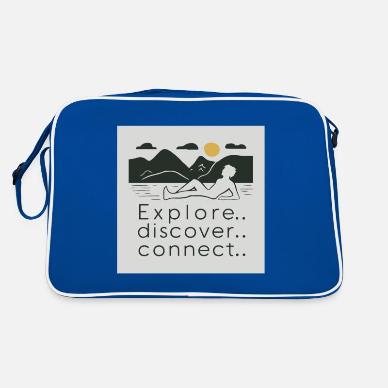 ERFORSCHEN. ENTDECKEN. VERBINDEN. Retro Tasche