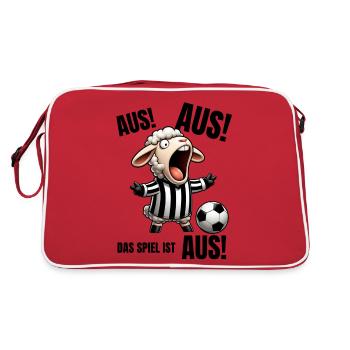 Football Joueur de football Arbitre Fan de football - Sac Retro - rouge/blanc - Dos