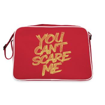 YOU CAN'T SCARE ME - Retro Bag - red/white - Back