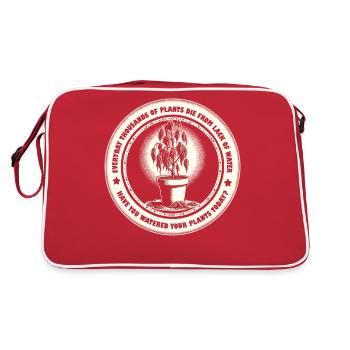 Avez-vous arrosé vos plantes aujourd’hui - Sac Retro - rouge/blanc - Dos