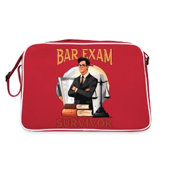Bar Exam Survivor 5 - Retro Bag - red/white - Back
