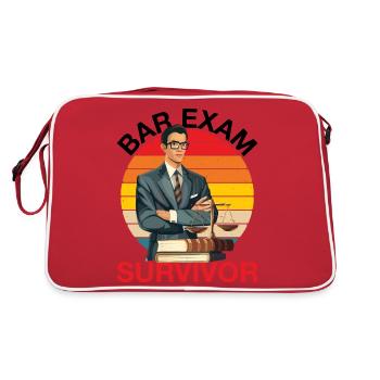 Bar Exam Survivor 6 - Retro Tasche - Rot/Weiß - Hinten