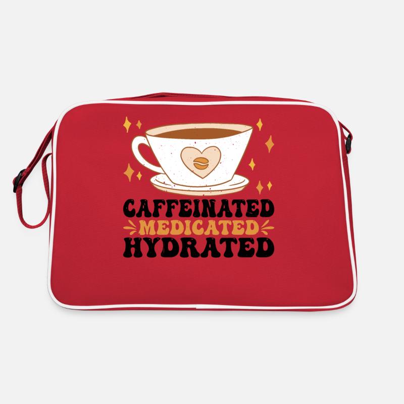 Caffeinated Medicated Hydrated 3 Retro Tasche