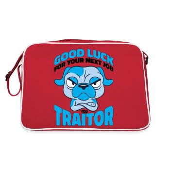 Bonne chance pour votre prochain emploi Vous traître 3 - Sac Retro - rouge/blanc - Dos
