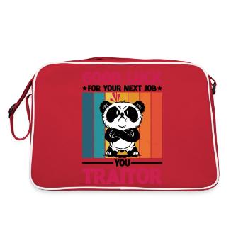Bonne chance pour votre prochain emploi You Traitor 2 - Sac Retro - rouge/blanc - Dos