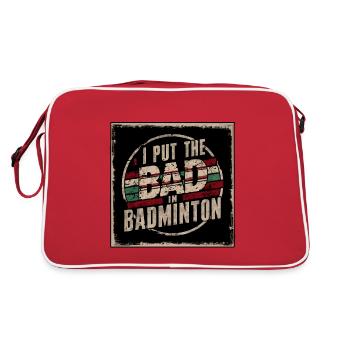 J’ai mis le mal dans Badminton 2 - Sac Retro - rouge/blanc - Dos
