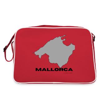 Mallorca - Retro Tasche - Rot/Weiß - Hinten