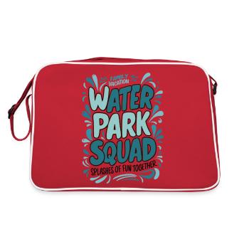 Family Vacation Water Park Team Fun - Retro Bag - red/white - Back