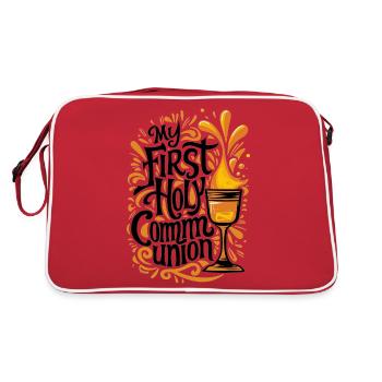 Mon Calice solennel de première communion - Sac Retro - rouge/blanc - Dos