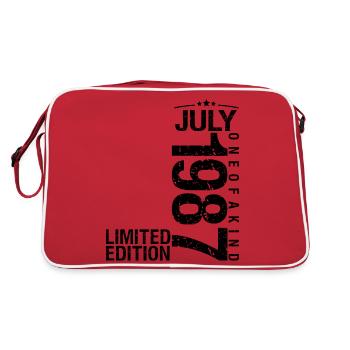 NDMO227Anniversaire 1987 Juillet 1987 Juillet 1987 - Sac Retro - rouge/blanc - Dos