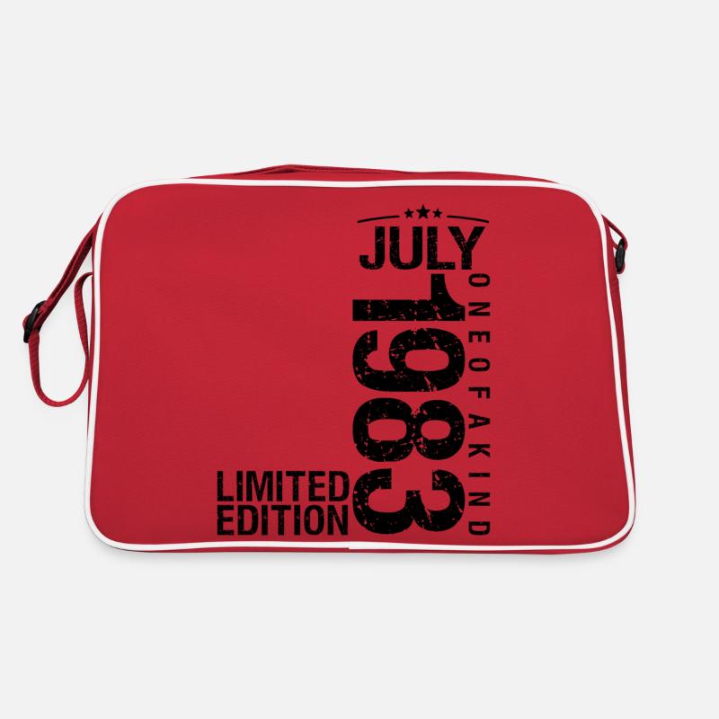 Geburtstag 1983 Juli 1983 Juli 1983 Retro Tasche
