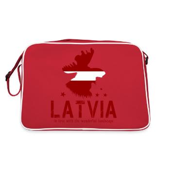 Lettonie Lettonie Letton - Sac Retro - rouge/blanc - Dos