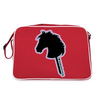 Hobby horse- hobby horse- hobby horsing - Retro Bag - red/white - Back