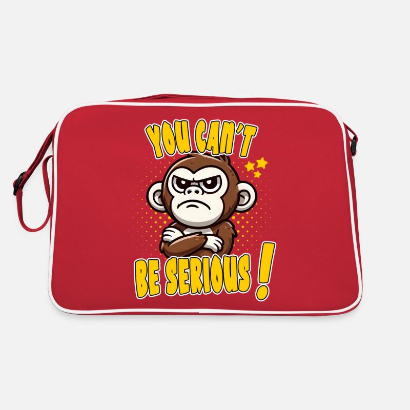 You Can't Be Serious!: Lustiges Affen-Design Retro Tasche