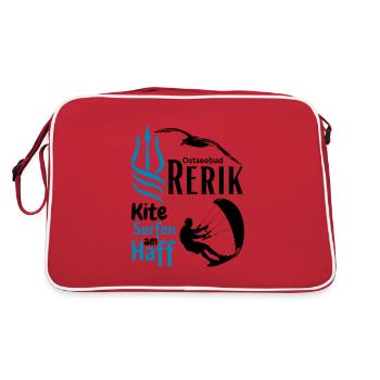 Rerik kite surf dans le lagon de la station balnéaire de Rerik sur la mer Baltique - Sac Retro - rouge/blanc - Dos