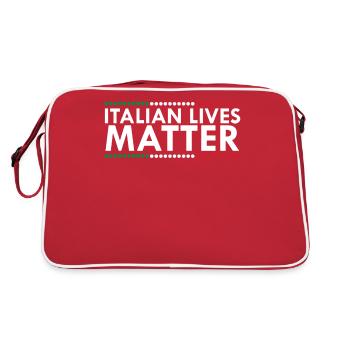 Italian Lives Matter - Retro Bag - red/white - Back