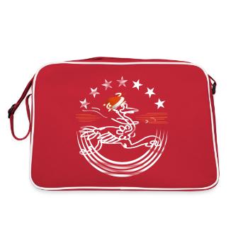 Christmas Messenger - Retro Bag - red/white - Back