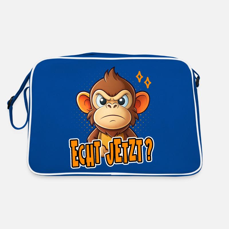 Really? Funny monkey design Retro Bag