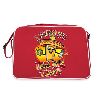 Je suppose que c’est l’heure de la tequila Funny Design - Sac Retro - rouge/blanc - Dos