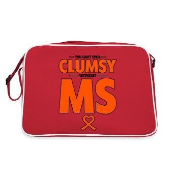 Vous ne pouvez pas épeler maladroit sans MS 2 - Sac Retro - rouge/blanc - Dos
