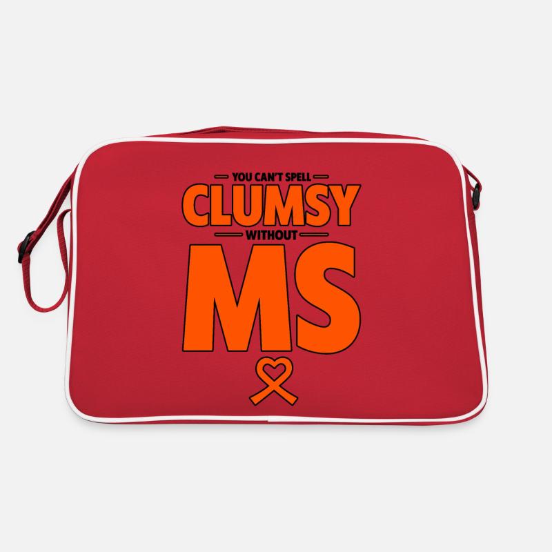 Vous ne pouvez pas épeler maladroit sans MS 2 Sac Retro