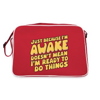 Ce n’est pas parce que je suis éveillé que je suis prêt 18 - Sac Retro - rouge/blanc - Dos