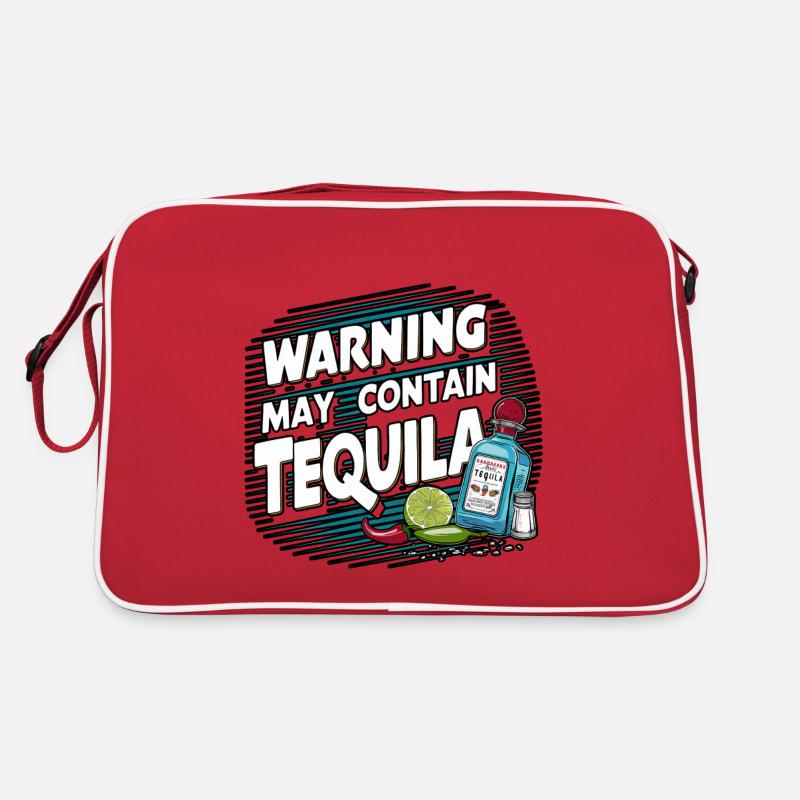 Avertissement Peut contenir de la tequila 17 Sac Retro