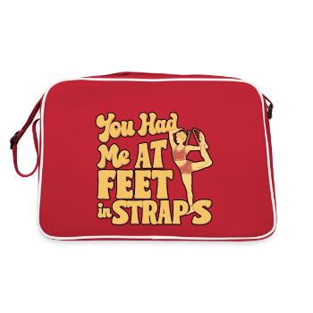 You Had Me At Feet In Straps 59 - Retro Tasche - Rot/Weiß - Hinten