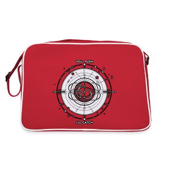 You Push I'll Catch 14 - Retro Bag - red/white - Back