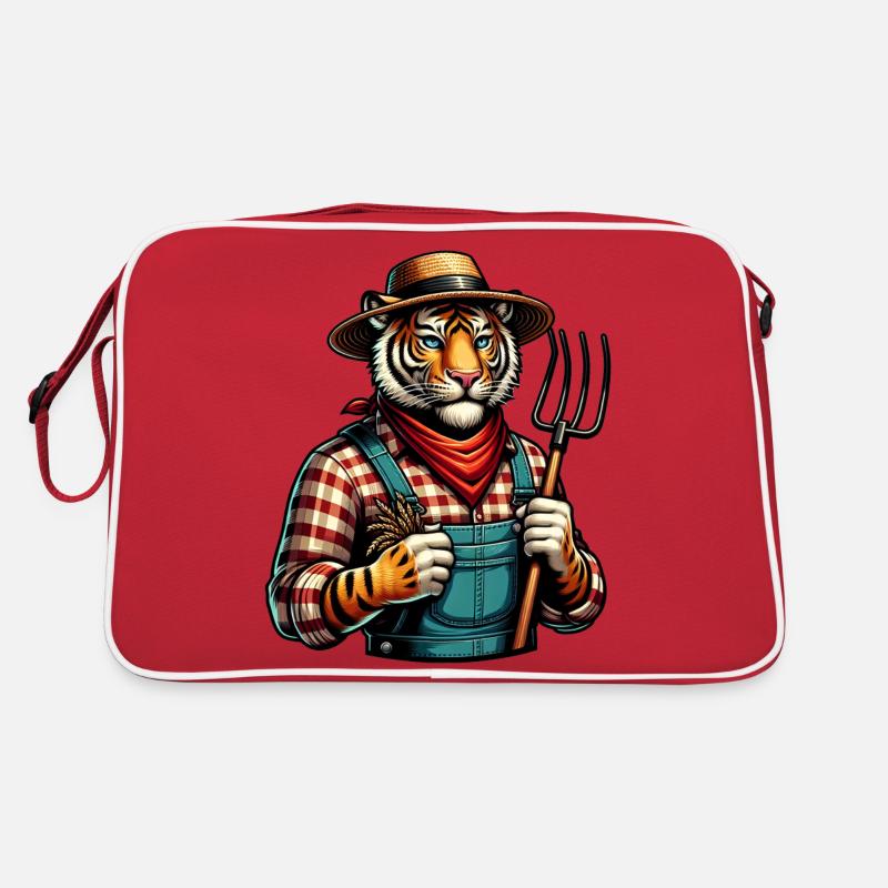 Tigre mignon fermier Sac Retro