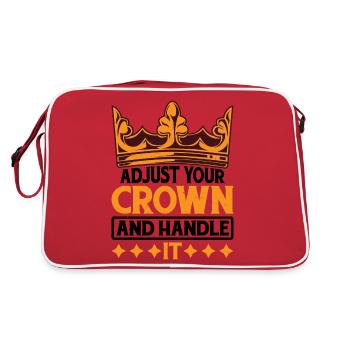 Ajustez votre couronne et manipulez-la 14 - Sac Retro - rouge/blanc - Dos
