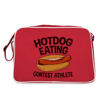 Hotdog Eating Contest Athlete 2 - Retro Bag - red/white - Back