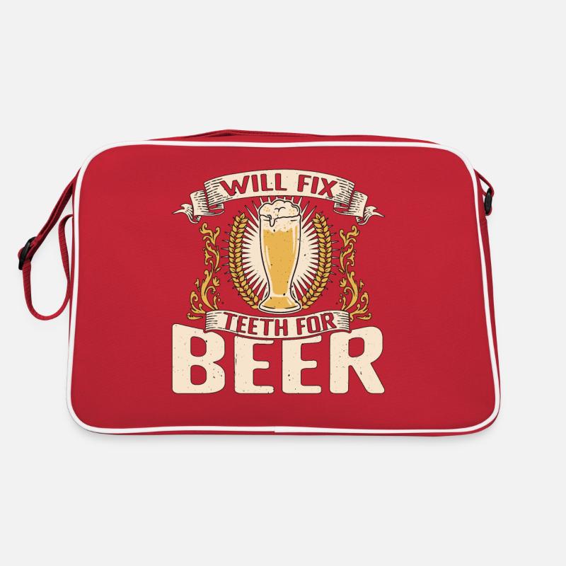 Réparera les dents pour la bière 3 Sac Retro