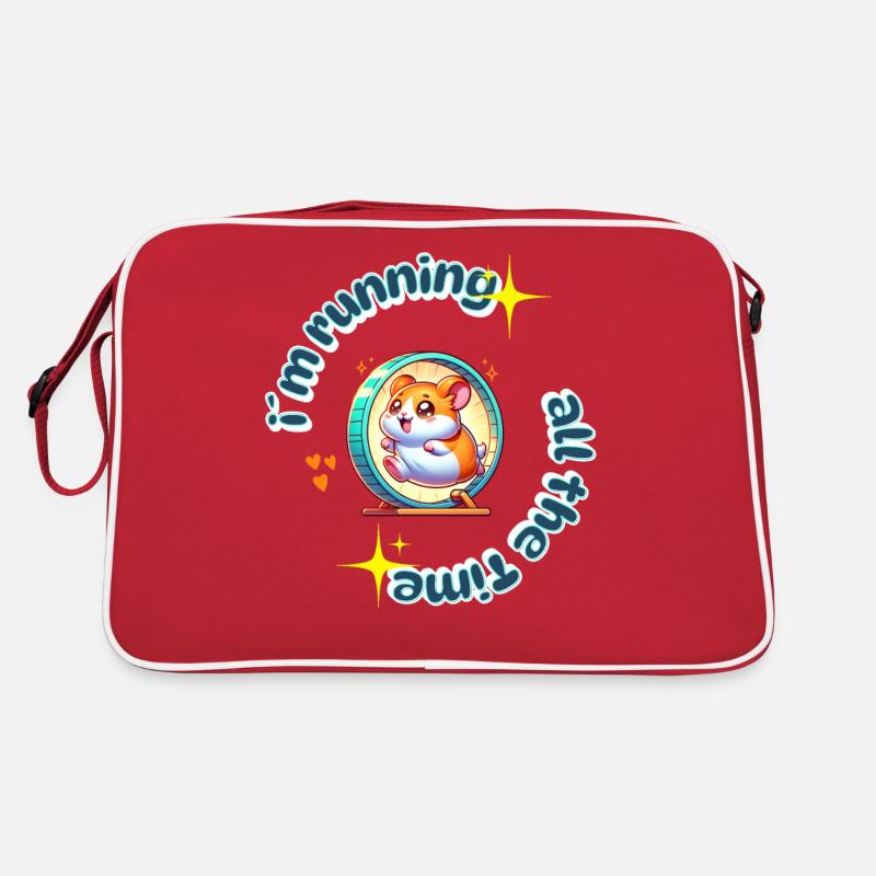 Courir tout le temps - Sac Retro - rouge/blanc