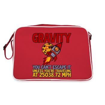 La gravité, on n’y échappe pas 2 - Sac Retro - rouge/blanc - Dos