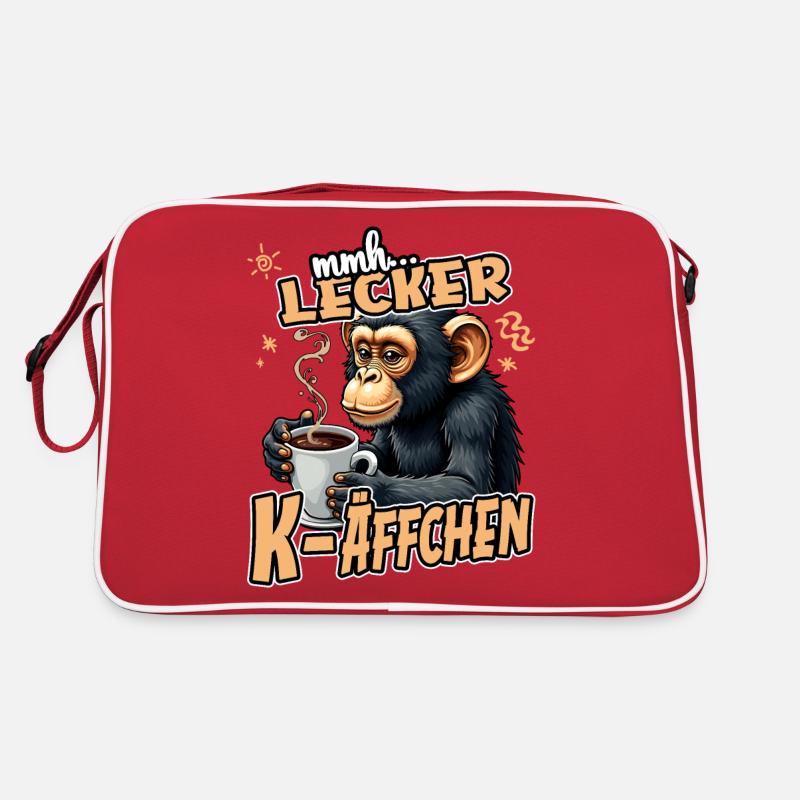 Mmh... Yummy K-Monkey Funny Coffee Monkey Retro Bag